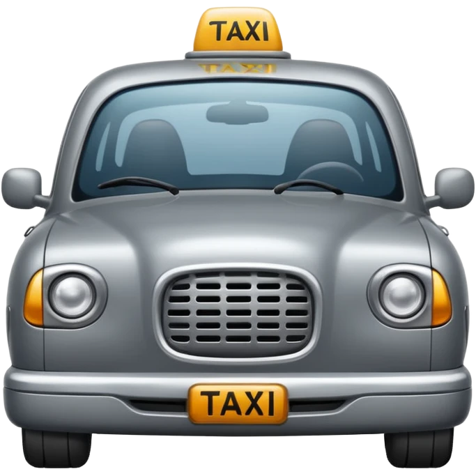 grey taxi emoji