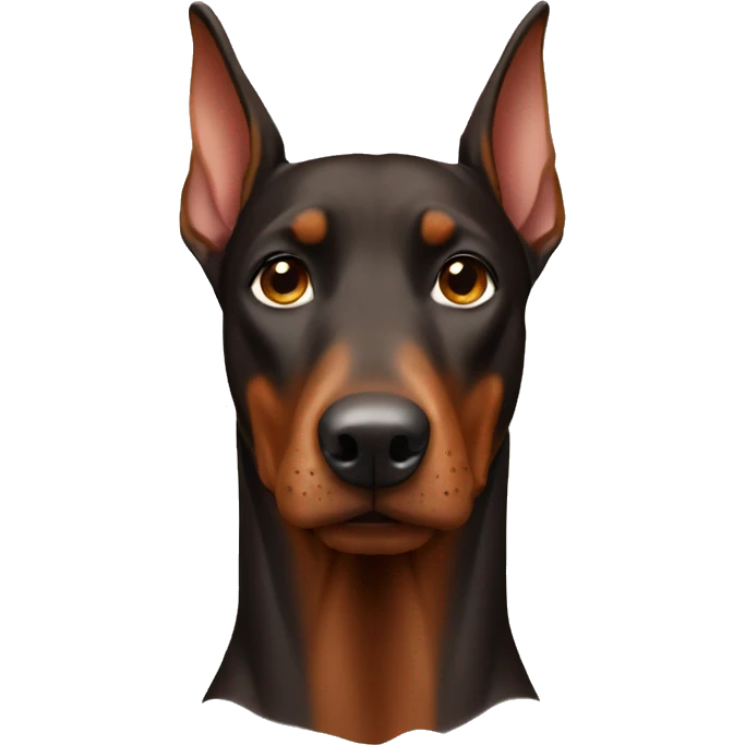 Brown Doberman  emoji