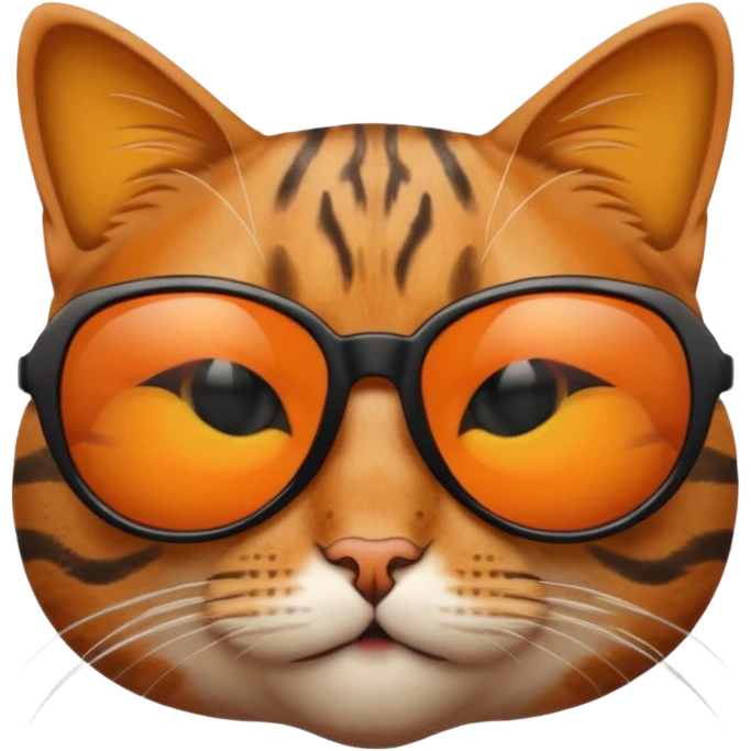 Cat wearing sunglasses emoji