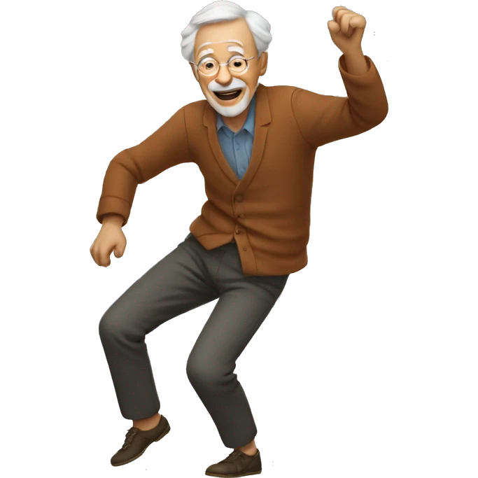 old man dancing emoji