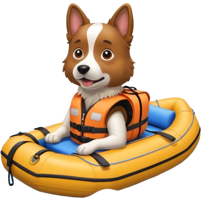 dog rafting emoji