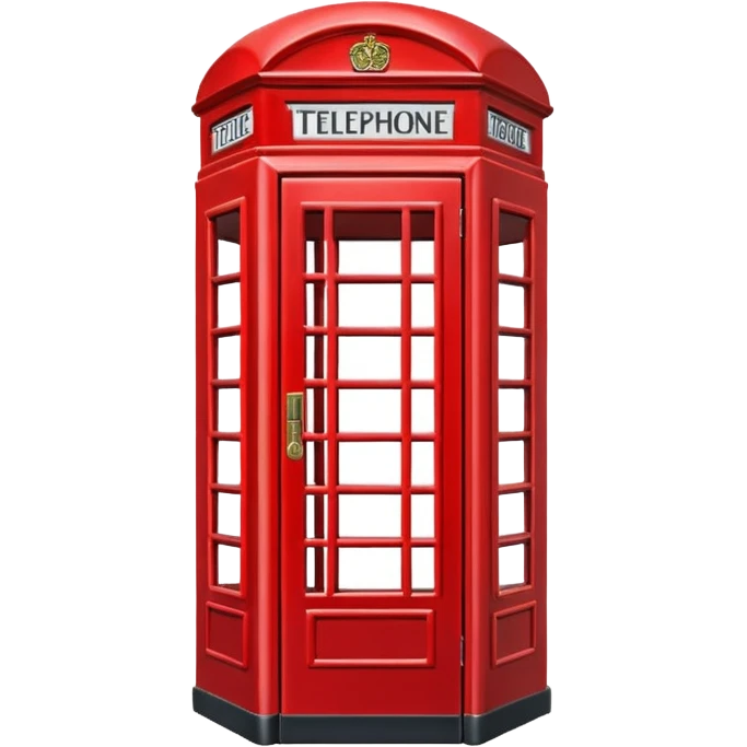 red telephone booth emoji