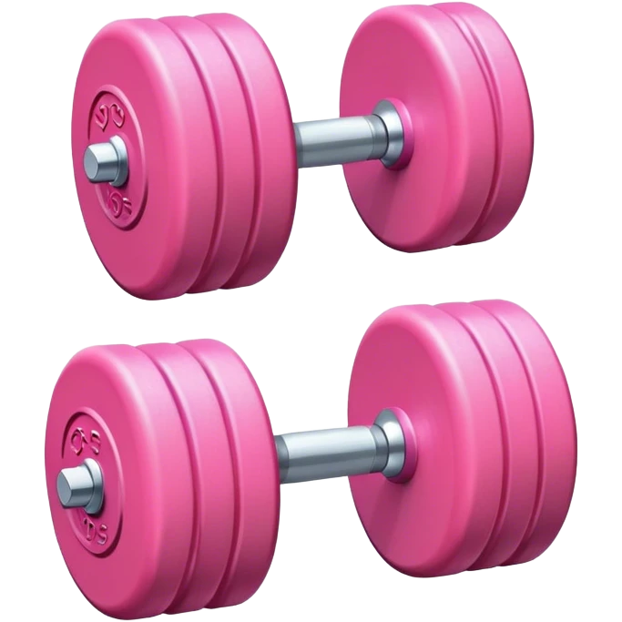 light pink dumbbell  emoji