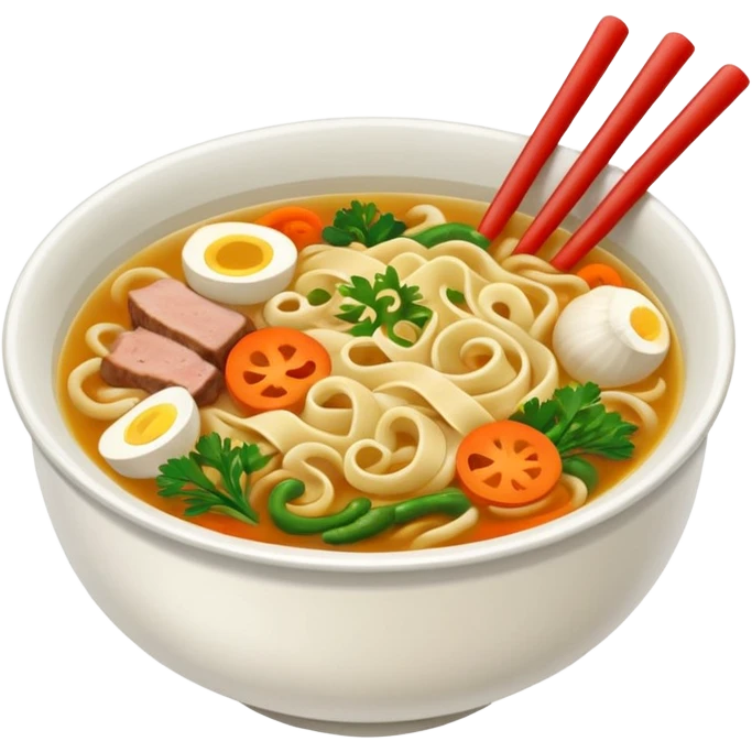 Realistic nuddle Soup    emoji