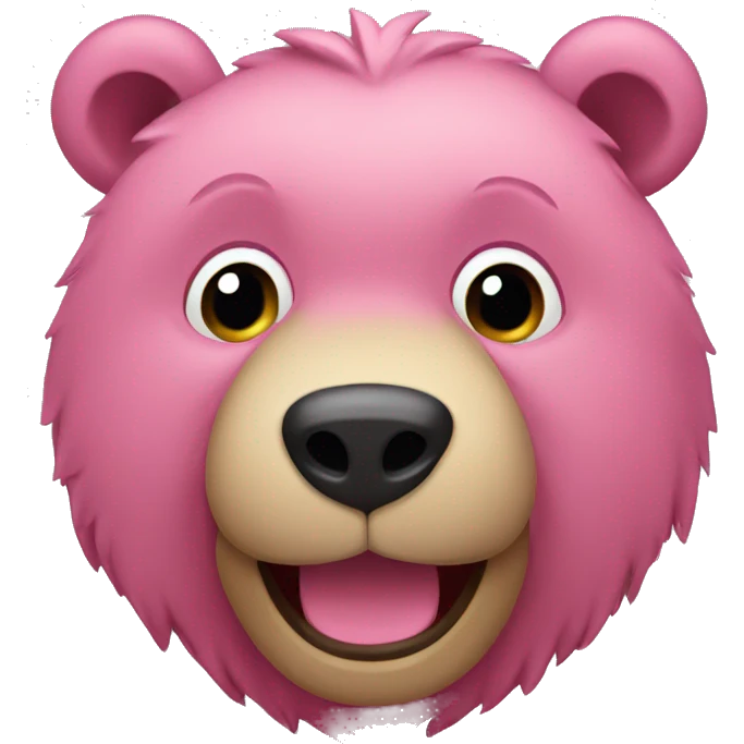 Urso Rosa emoji