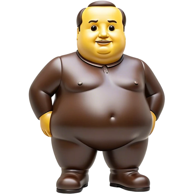 Cinematic Realistic Botero Sculpture Emoji, depicted as an exaggerated voluminous sculpture in the signature style of Fernando Botero, rendered with rich textures and vibrant artistic lighting that captures its playful grandeur. emoji