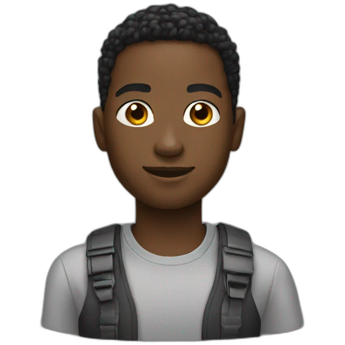 young black teching emoji