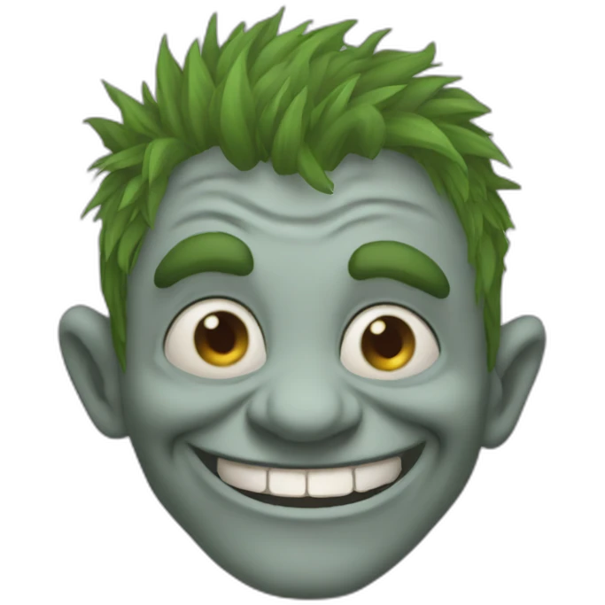 Troll face meme emoji