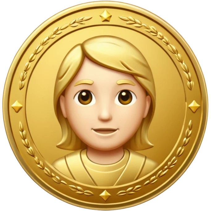 create a gold coin emoji