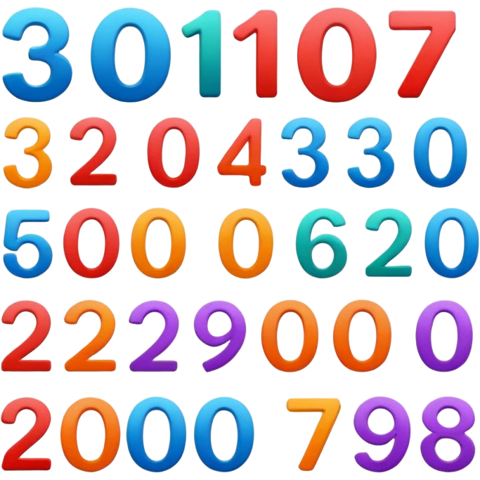 numbers emoji
