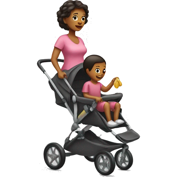 mom with a stroller emoji