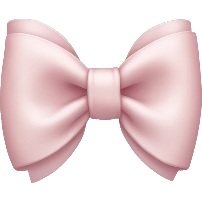 Pale pink bow emoji