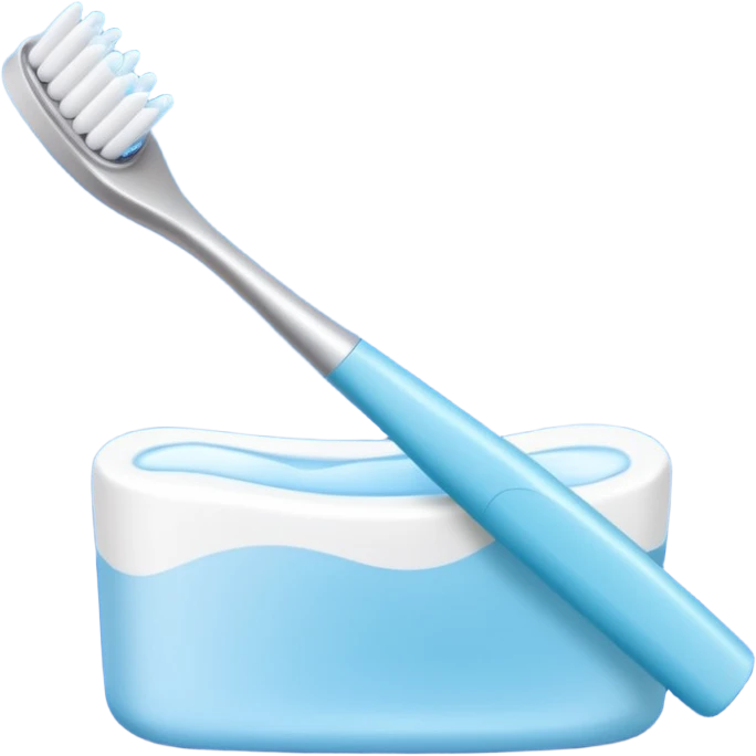 toothpaste and toothbrush emoji