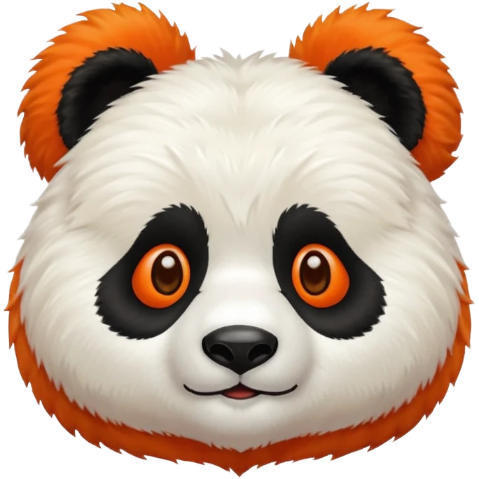 Panda roux orange emoji