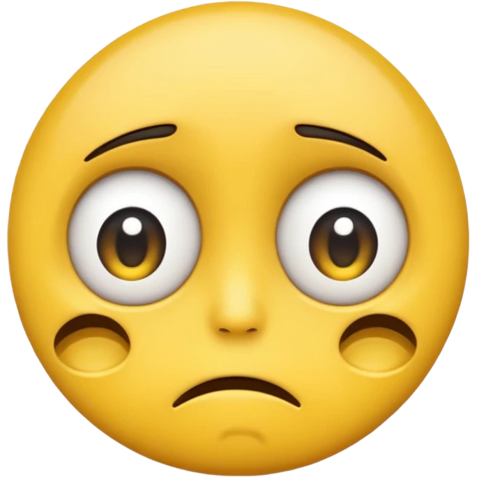 a sad emoji face begging emoji