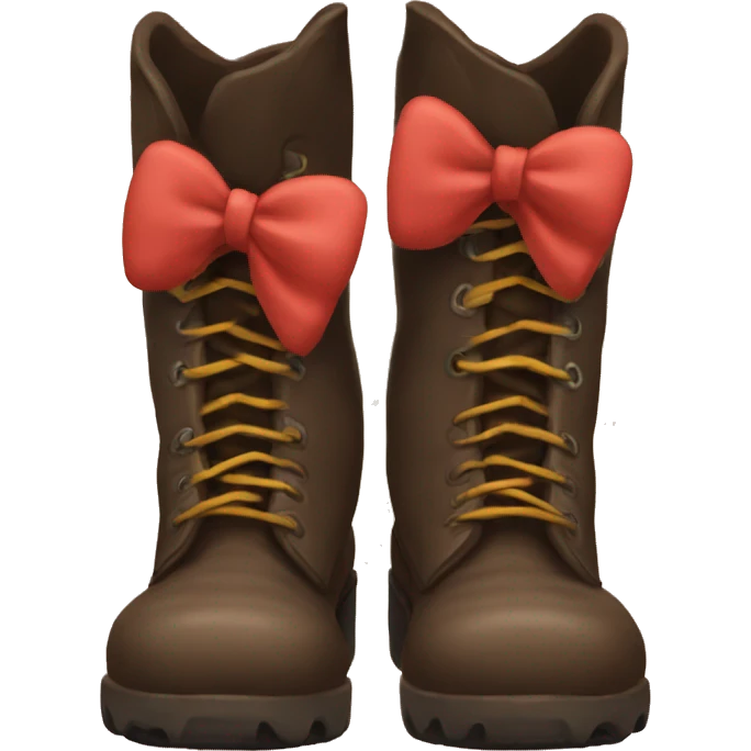 Ugh boots with a bow emoji