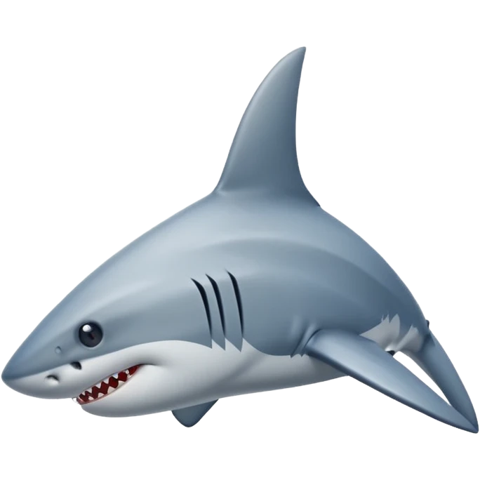 A shark fin out of water emoji