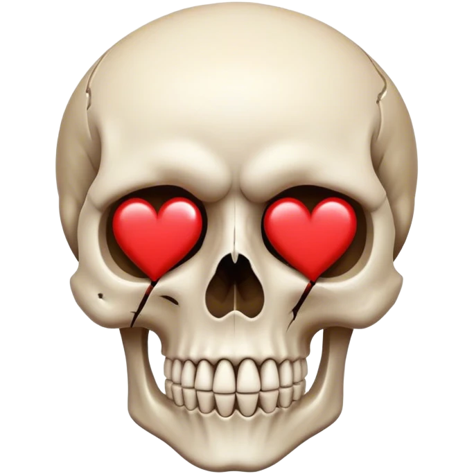 skull with broken heart  emoji