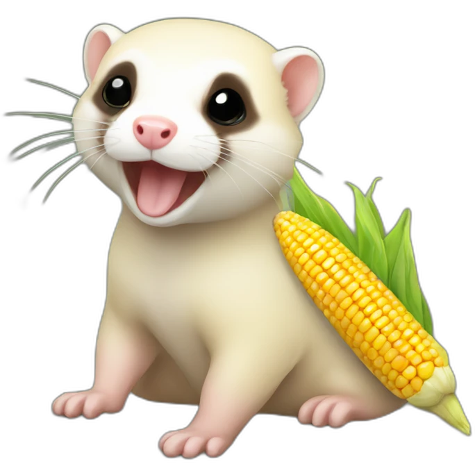 Corn ferret emoji