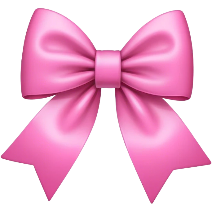 Pink bow emoji