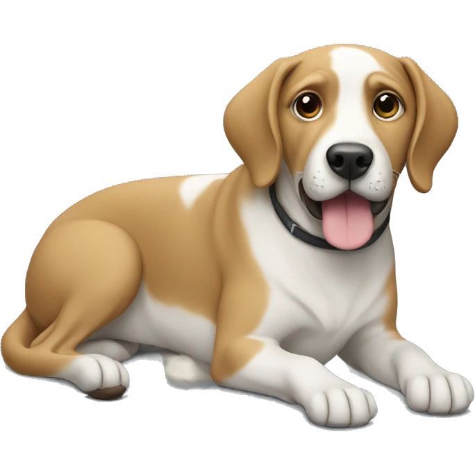 dog with  computer emoji
