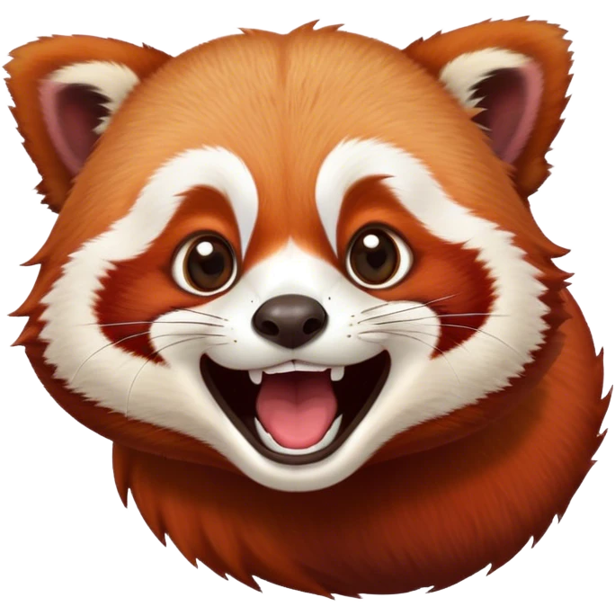red panda laughing  emoji