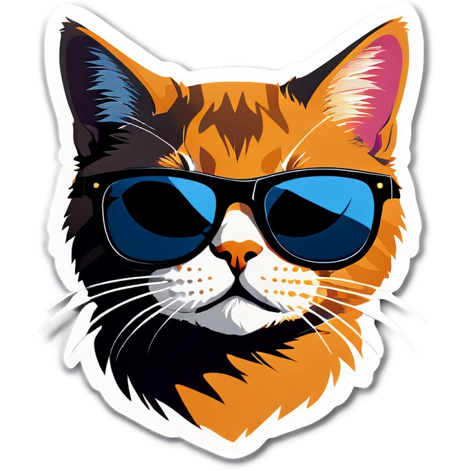 Cat with sunglasses emoji