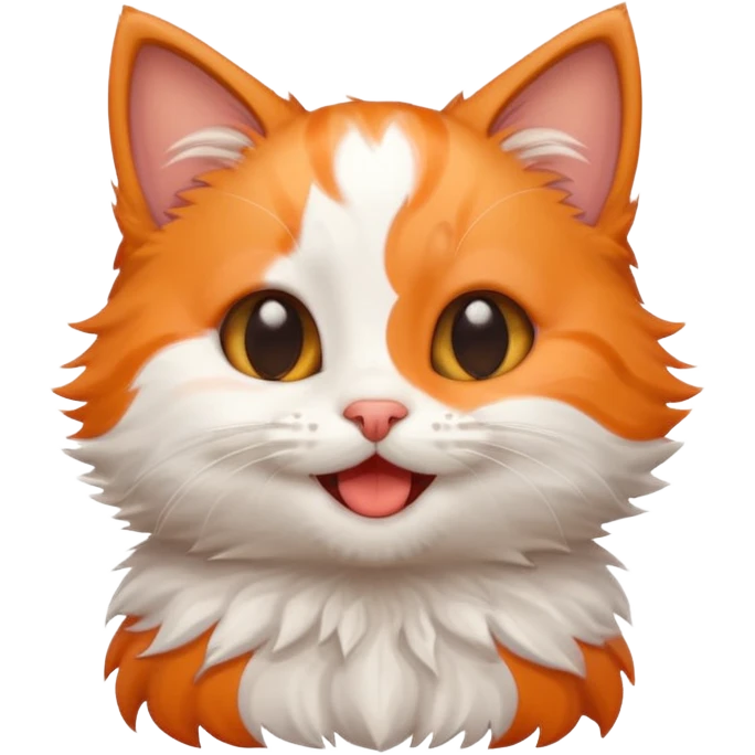 Kitten giggle emoji