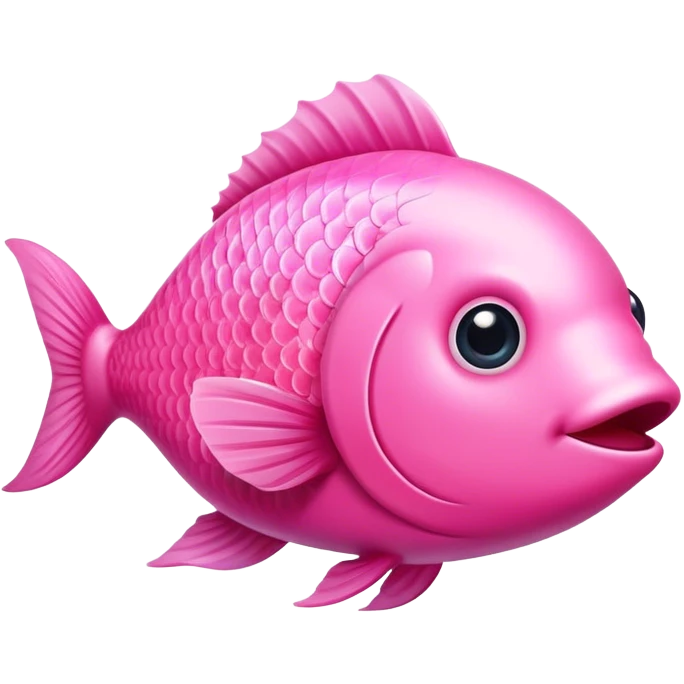Pink cute fish emoji