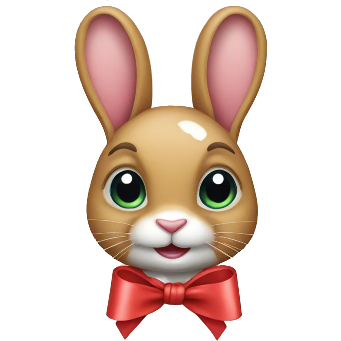 Rabbit with ribbon emoji