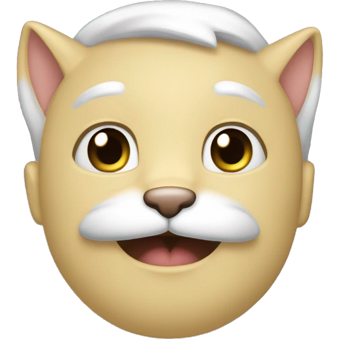 Лицо Светлая кошка очень милая  emoji