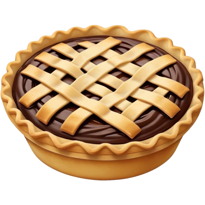 Pie Crust Chocolate emoji