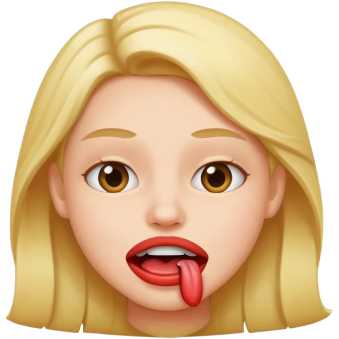 Lip bite emoji