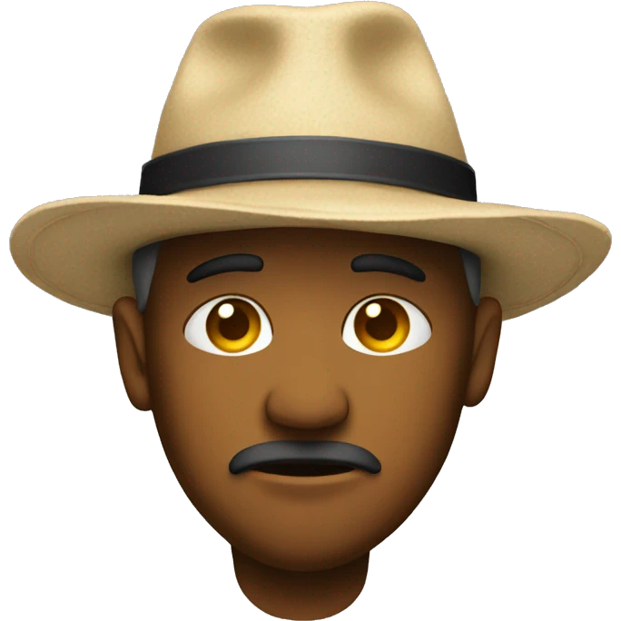 Sob with hat emoji