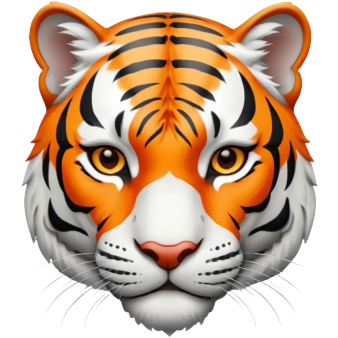 A withe tiger emoji