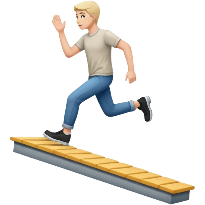 stepping up onto and down from a platform emoji