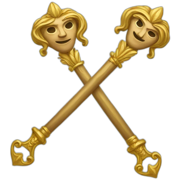 a sceptre with two heads emoji