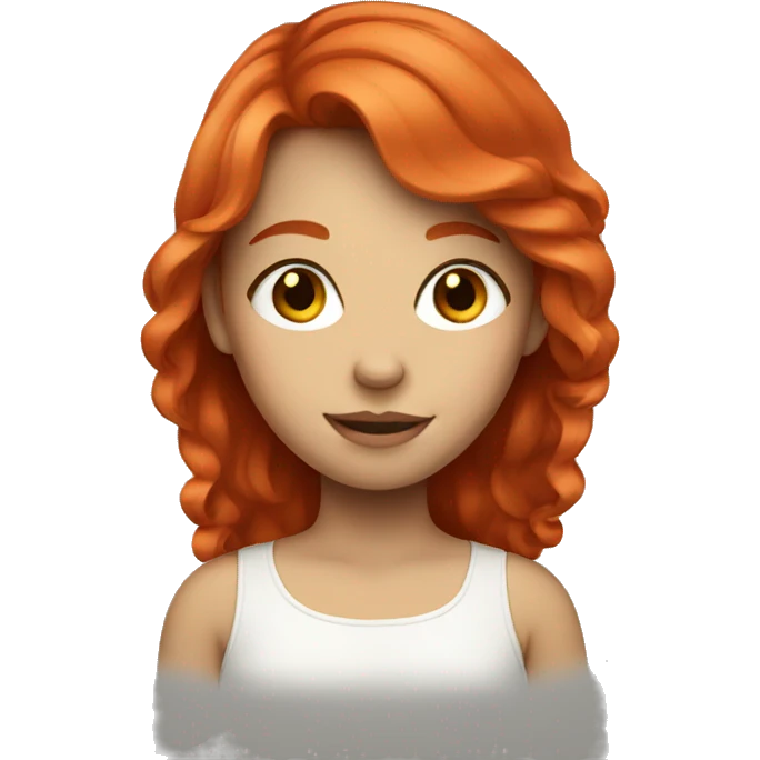 a red haired girl emoji