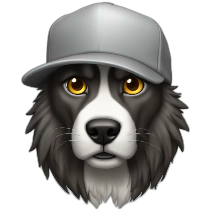 lobo con gorra emoji
