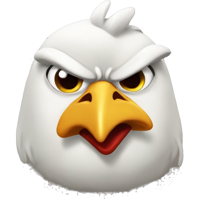 Angry chicken emoji