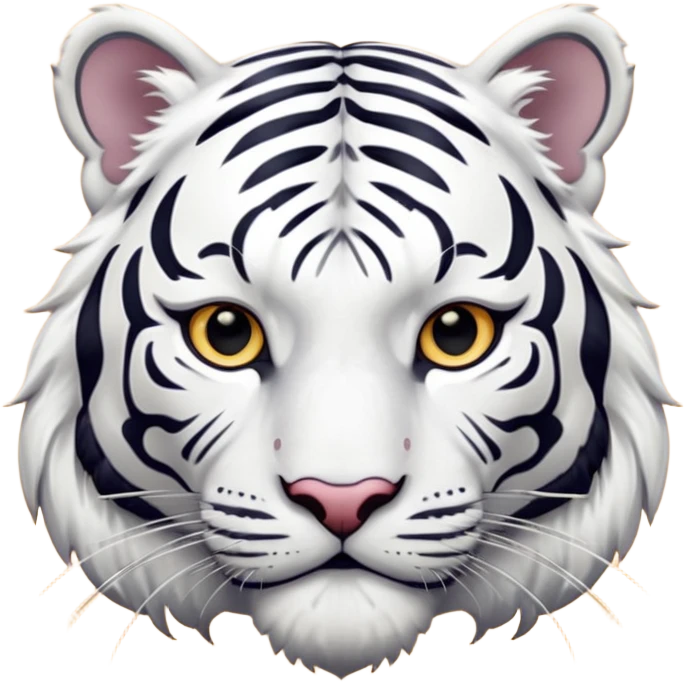 White tiger emoji
