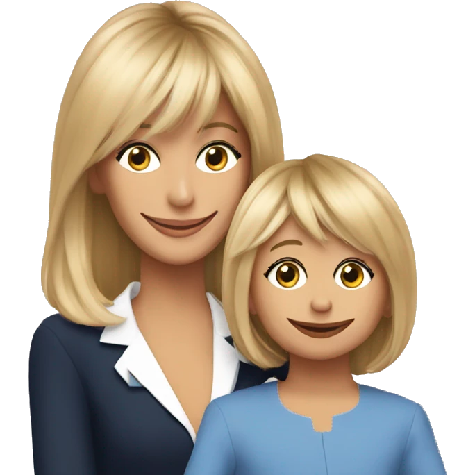 Brigitte macron avec un enfant  emoji