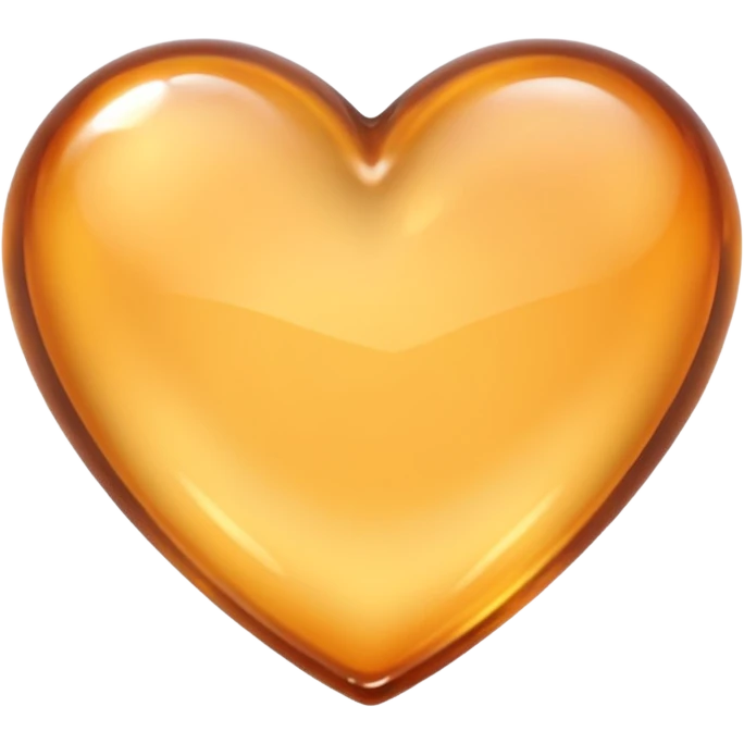 Pastel Amber heart emoji