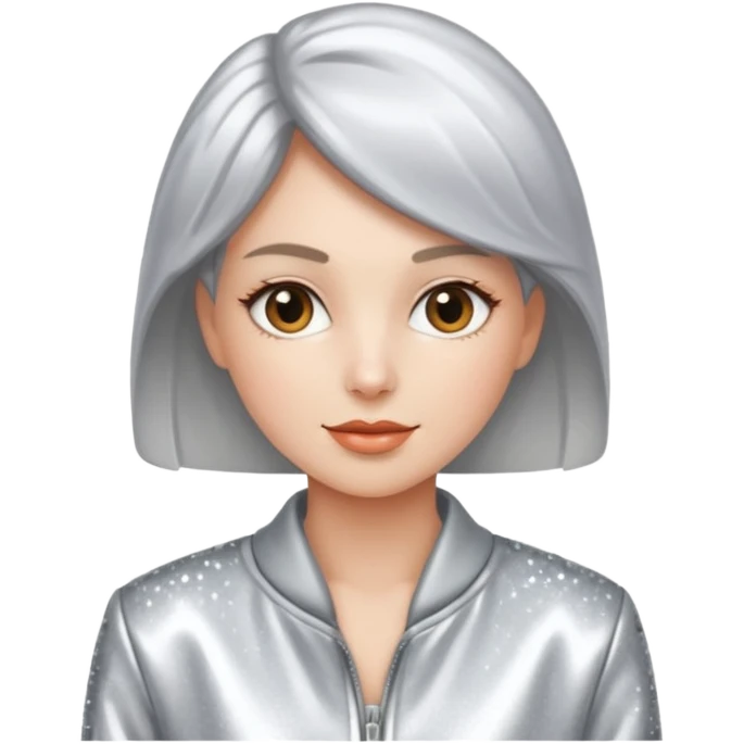 woman with sparkling jacket emoji