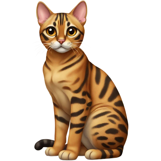 bengal cat sitting  emoji