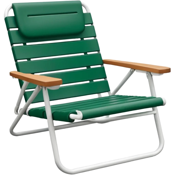 forest green and white lawn chairf emoji