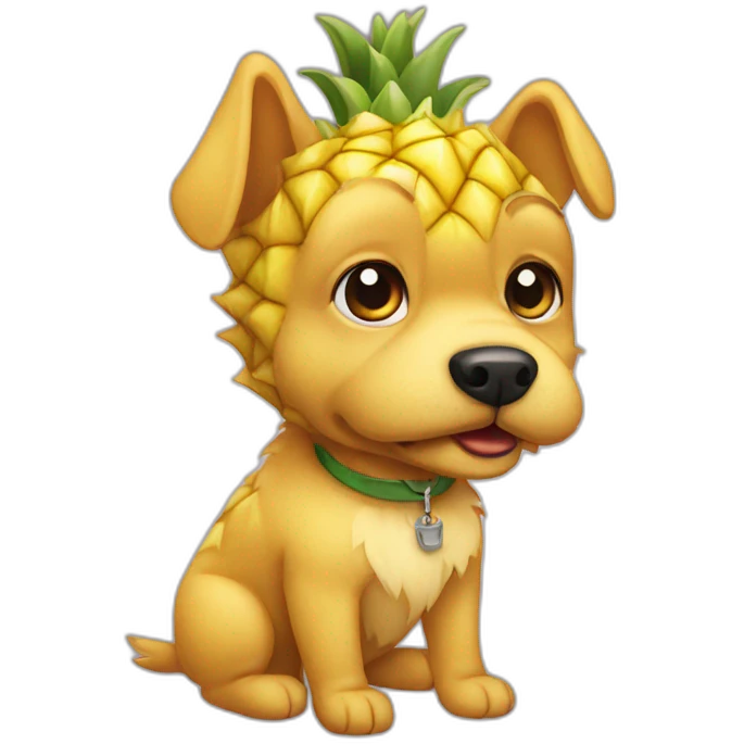 Ananas chien emoji