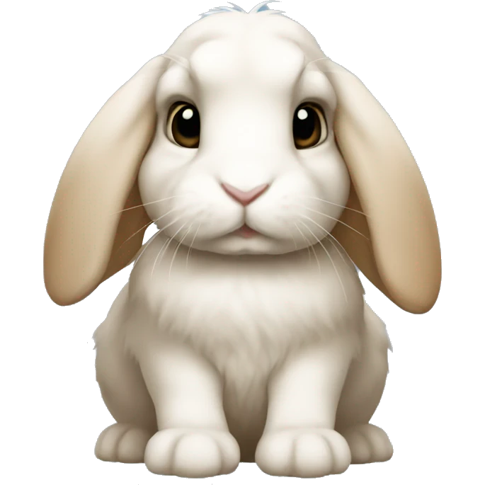 Mini lop rabbit emoji