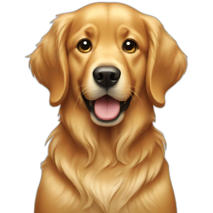 Kitchen golden retriever emoji