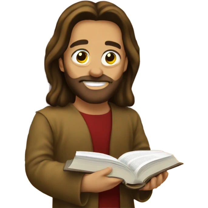 Jesus at the library emoji